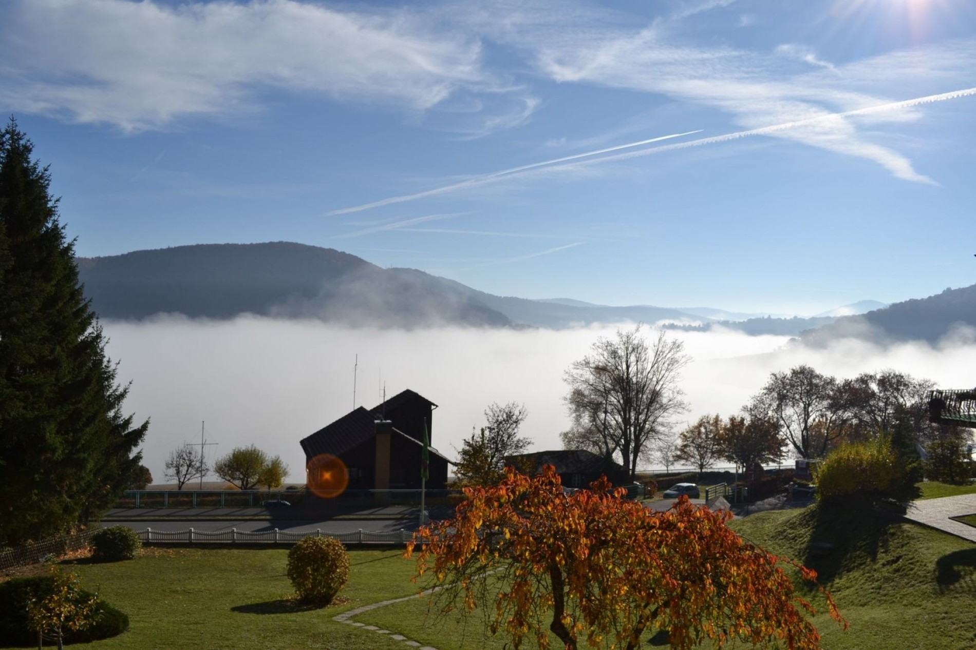 Blick vom Hotel